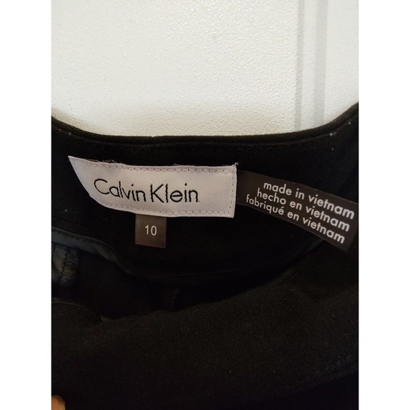 Calvin Klein Dress Pants Womens Size 10 Flat Front Classic Fit Straight Leg - Picture 1 of 5